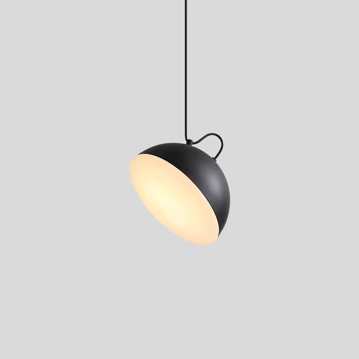Feyran Nordic Minimalist Black Semi-Circular Pendant Light