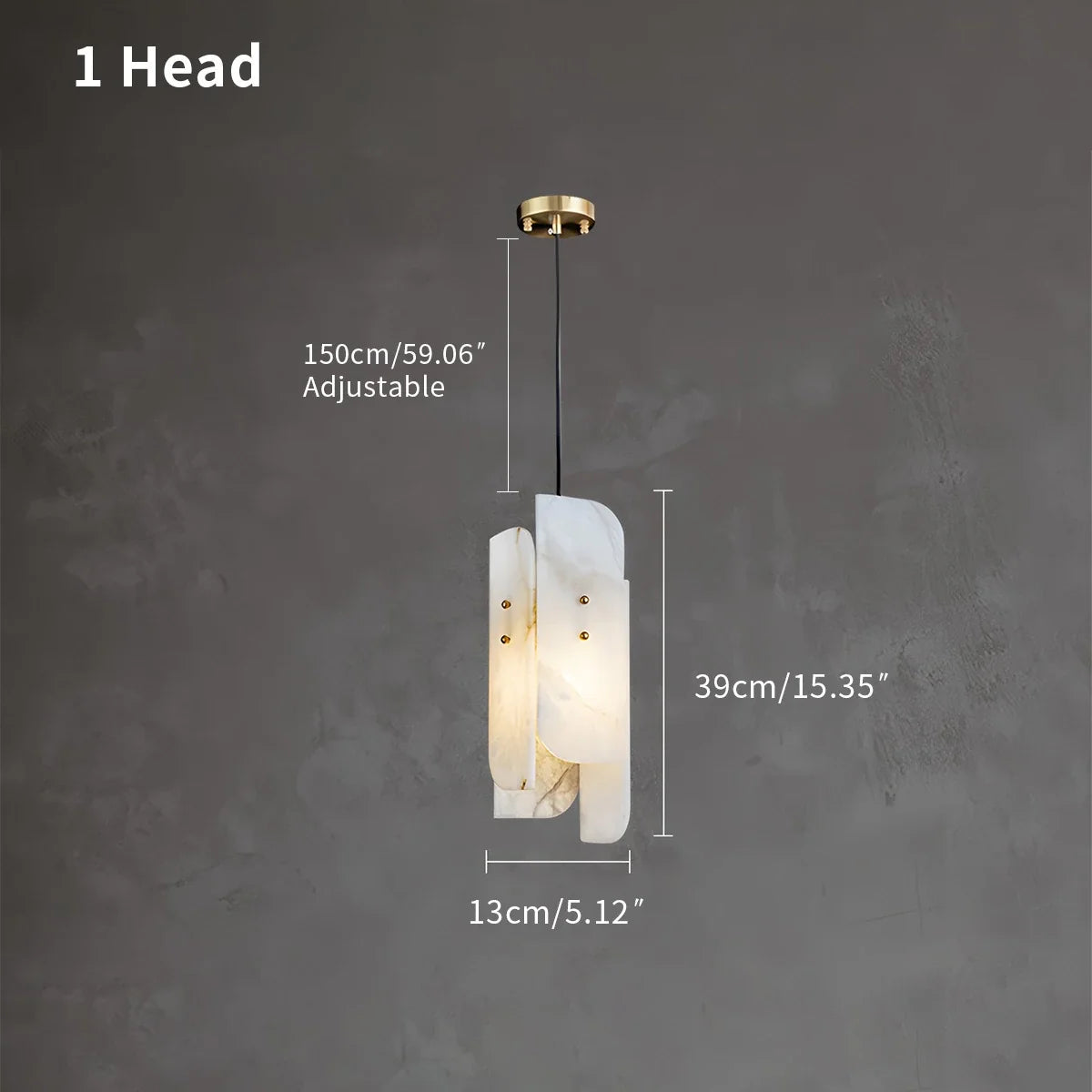 Feyran Minimalist Art Splicing Spanish Alabaster Pendant Light