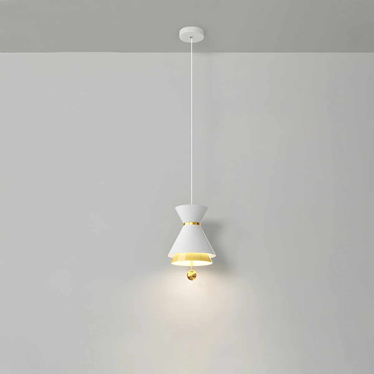 Feyran Modern Minimalist White LED Pendant & Wall Light