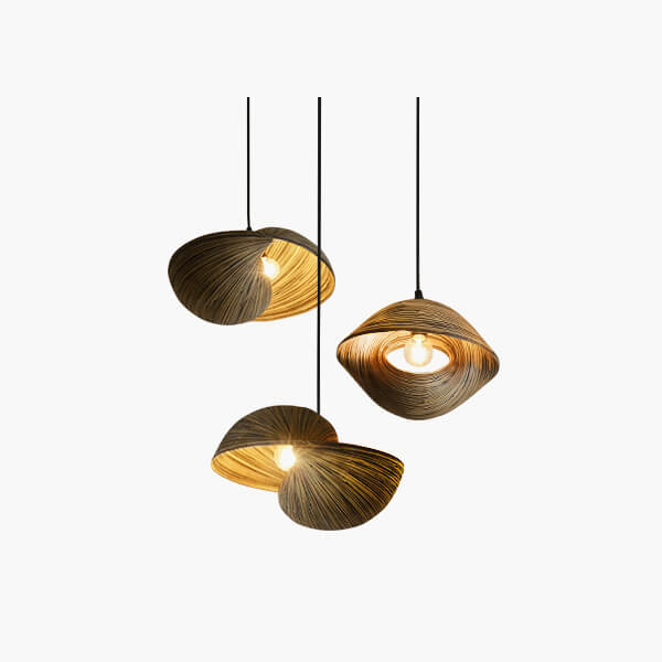 Feyran Creative Art Bamboo Weaving Pendant Light