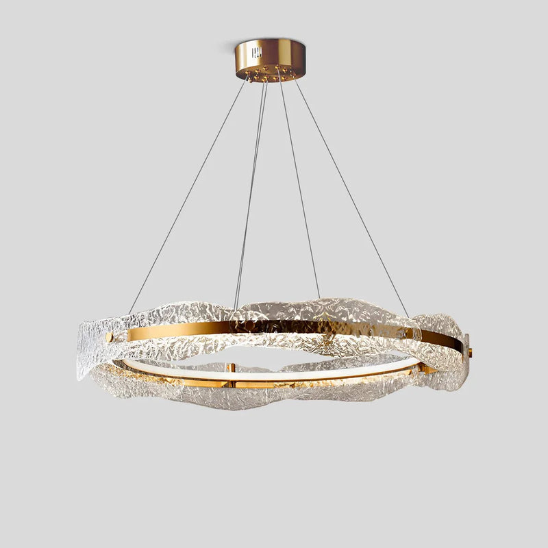Feyran Water Pattern Glass Chandelier for Living Room