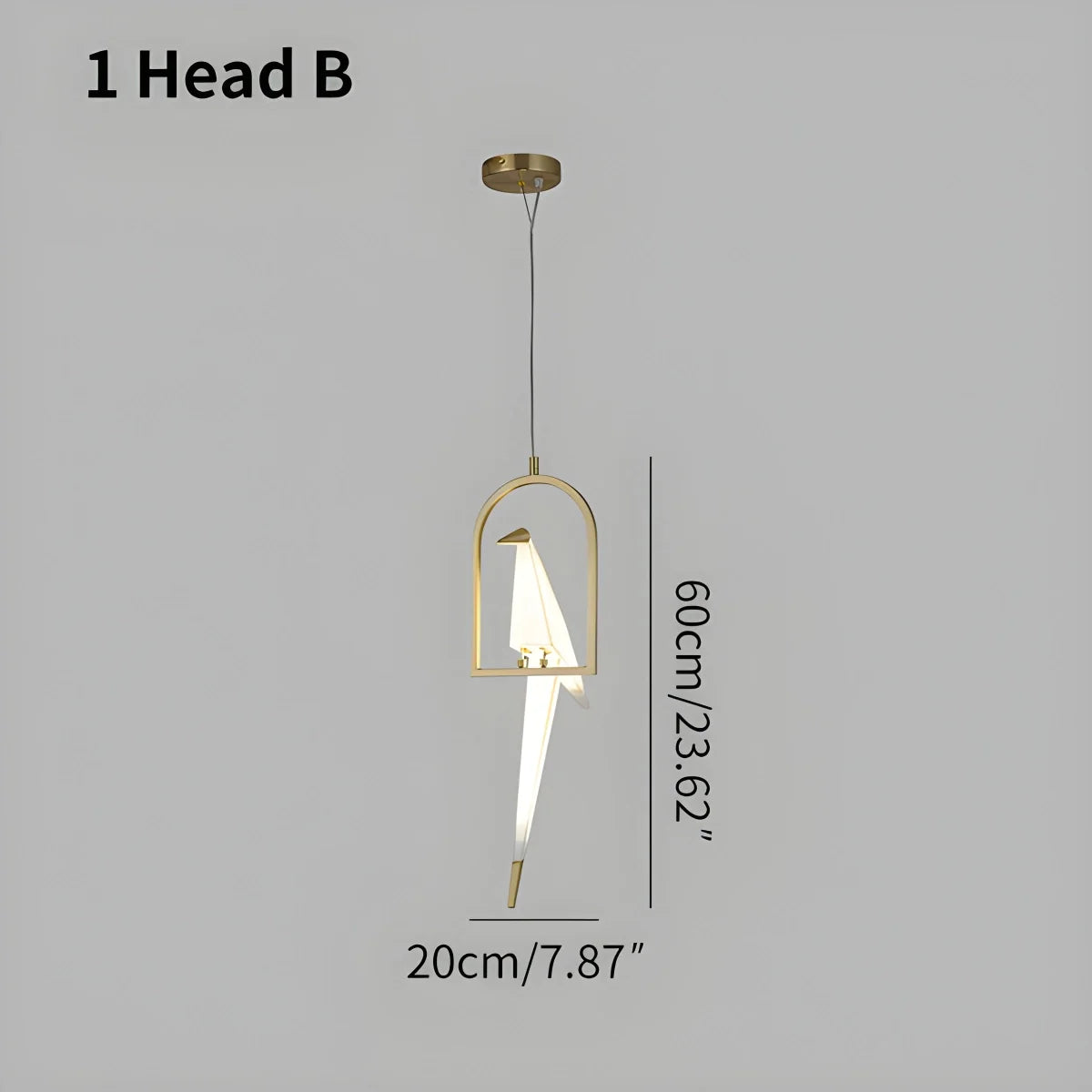 Feyran Paper Crane Bird Chandelier for Dining Room