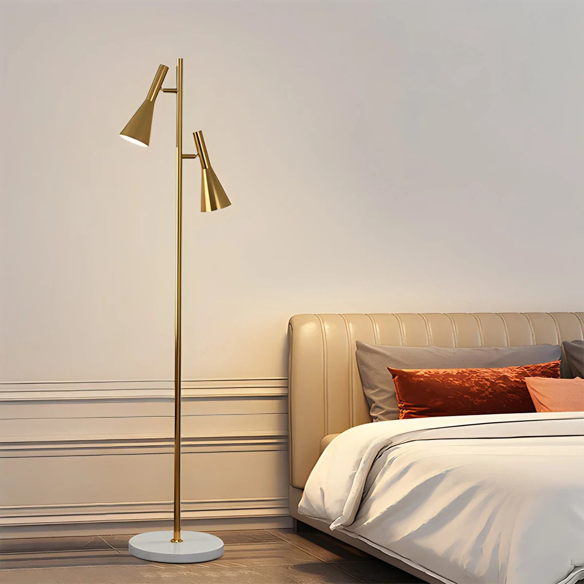 Feyran 2-Bulb Adjustable Pole Floor Lamp