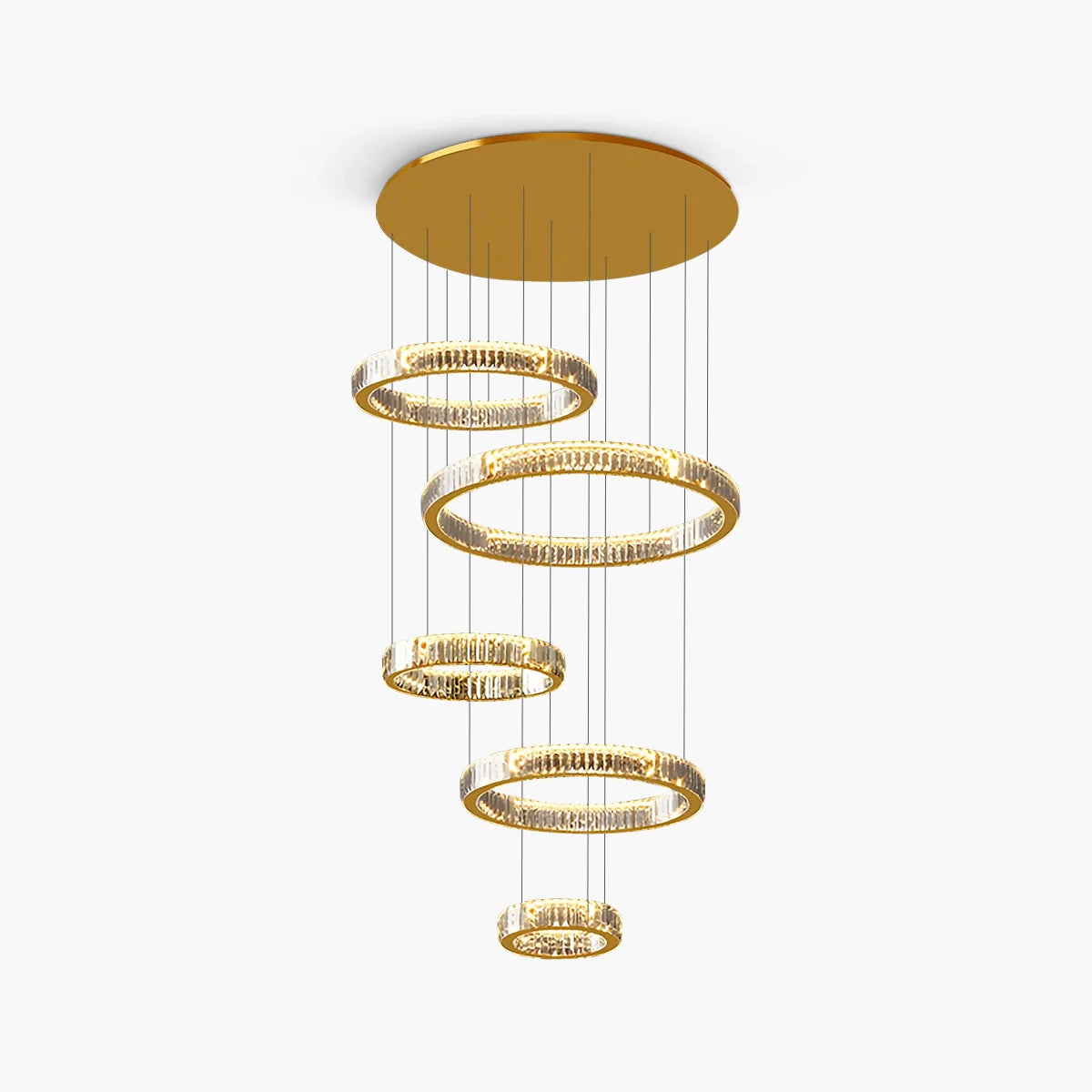 Feyran Nordic Circular Villa Crystal Chandelier