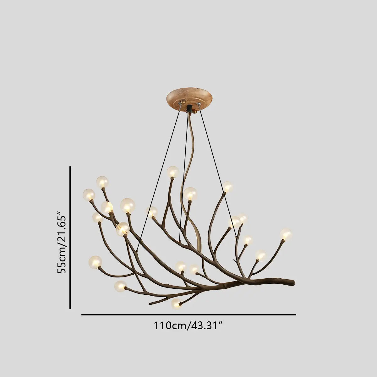Feyran Arvore Branch Glass Chandelier for Dining Room