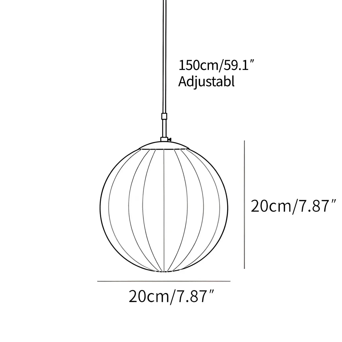 Feyran Modern Nordic Water Pattern Glass Ball Pendant Light