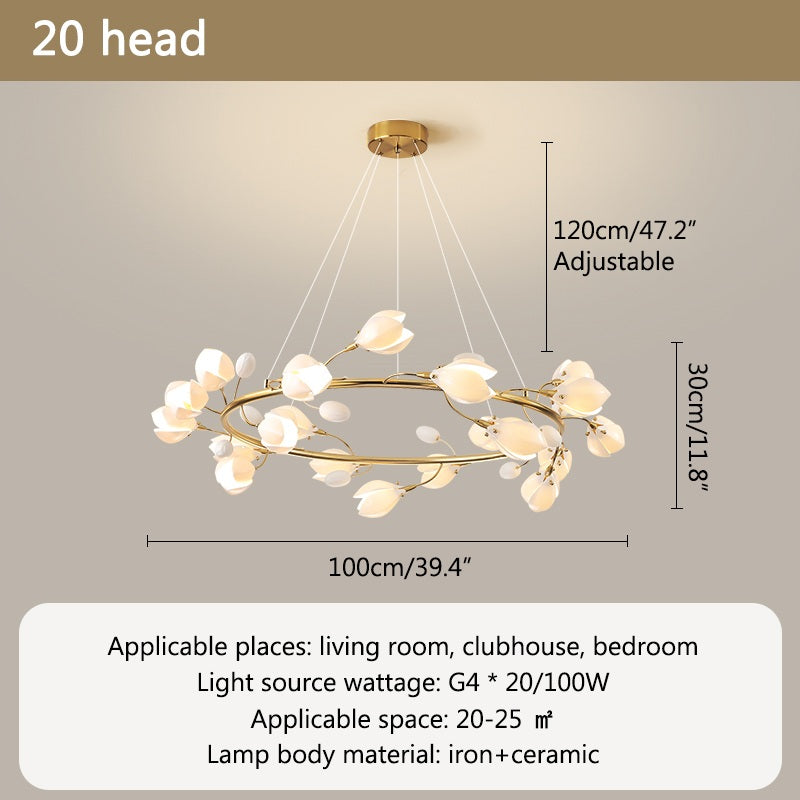 Feyran Ceramics Magnolia Chandelier