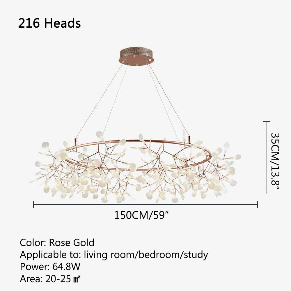 Feyran Branch Firefly Chandelier for Living Room