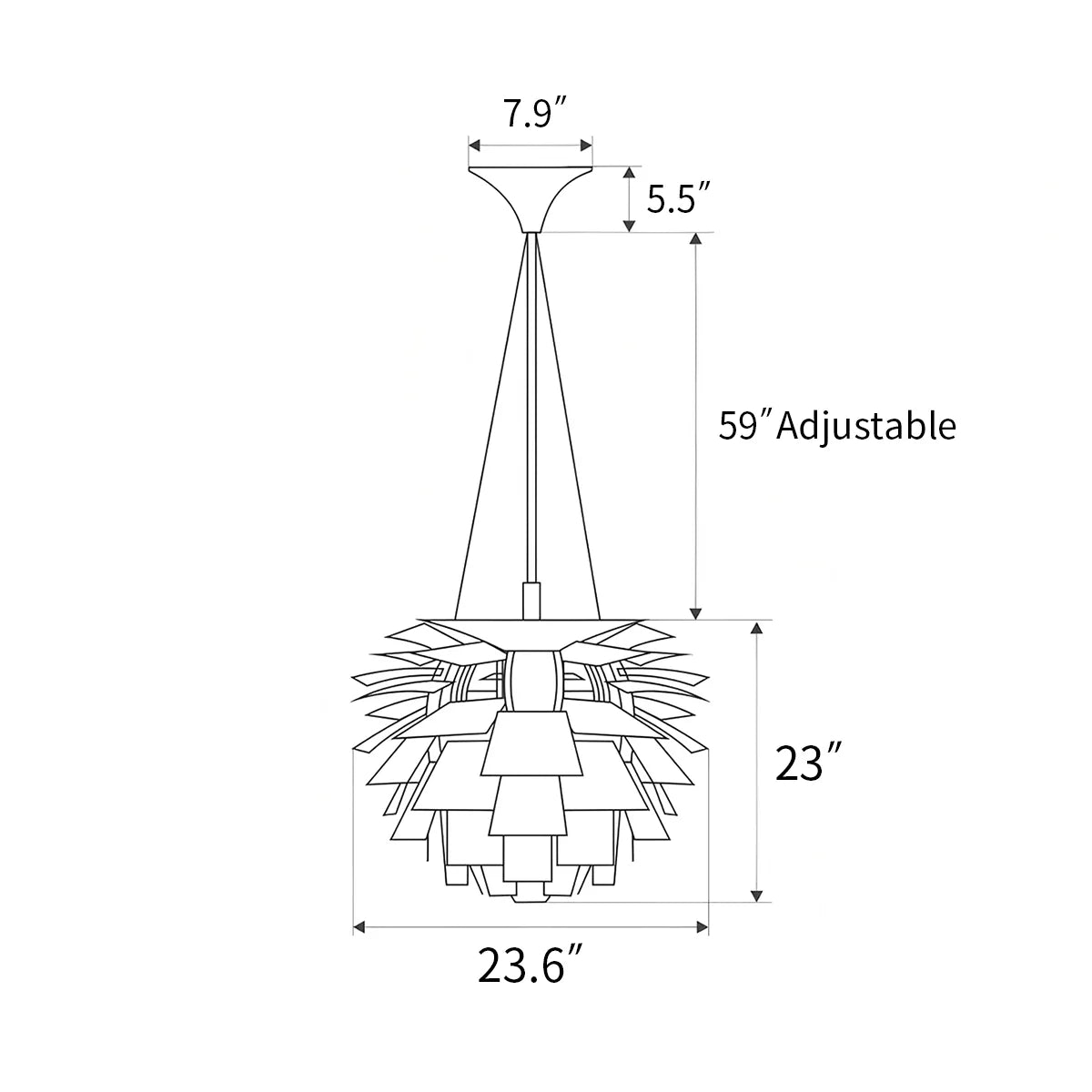 Feyran Modern Art Deco Layered Pendant Lamp