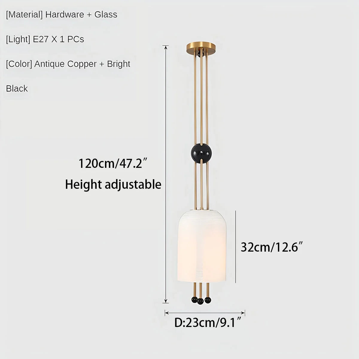 Feyran Nordic Simple Glass Wall Lamp