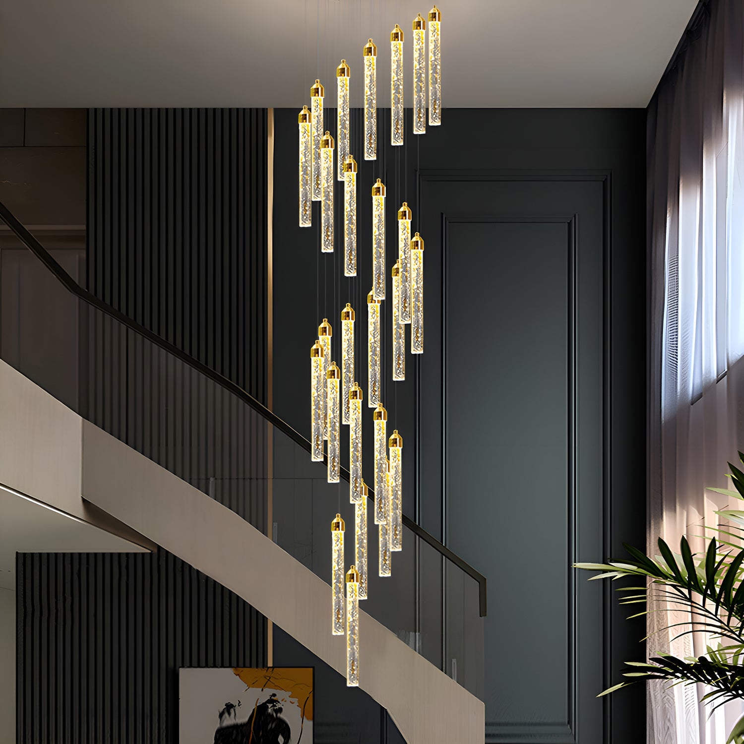 25 Lights High Ceiling Foyer Front Door Lighting-3|Feyran