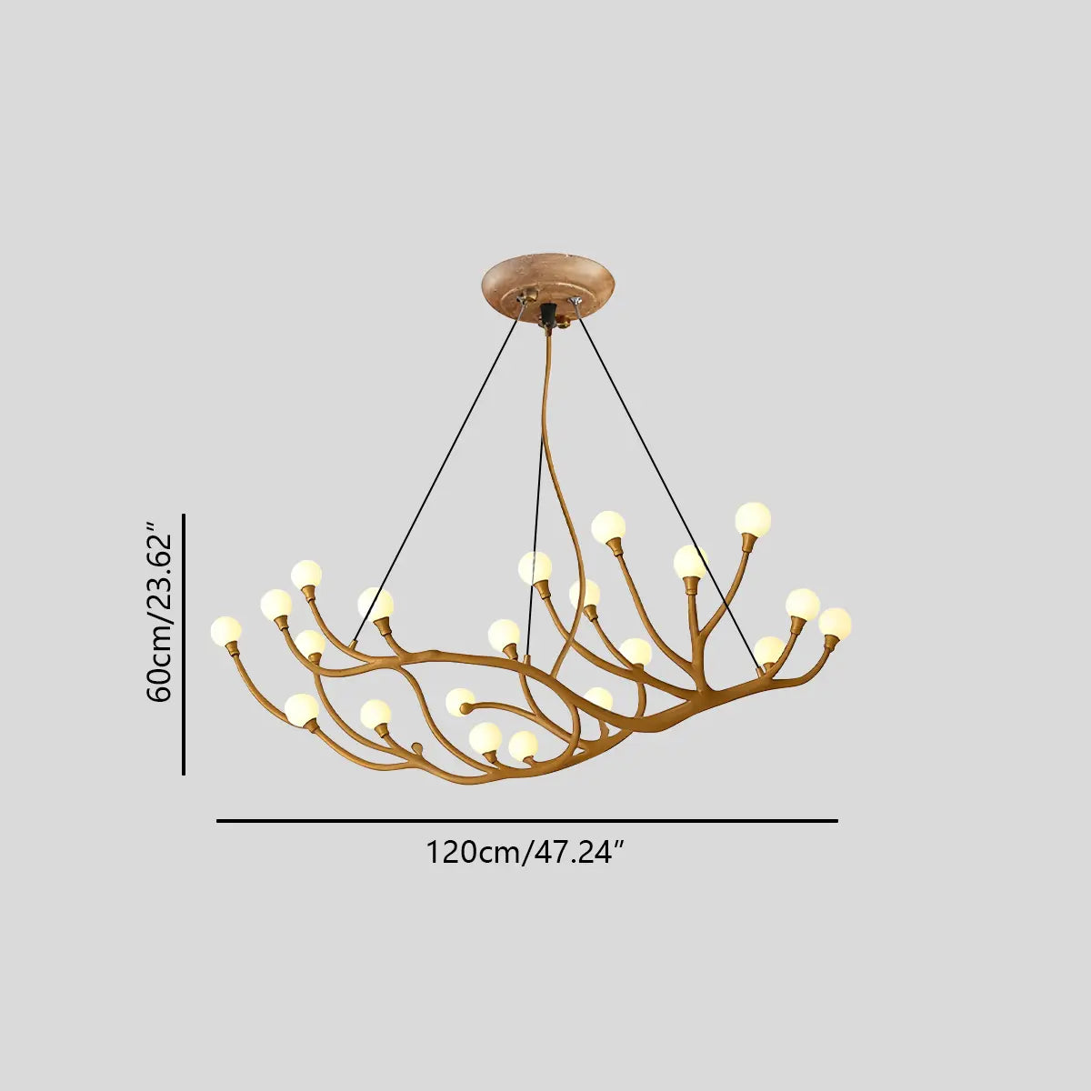 Feyran Arvore Branch Glass Chandelier for Dining Room