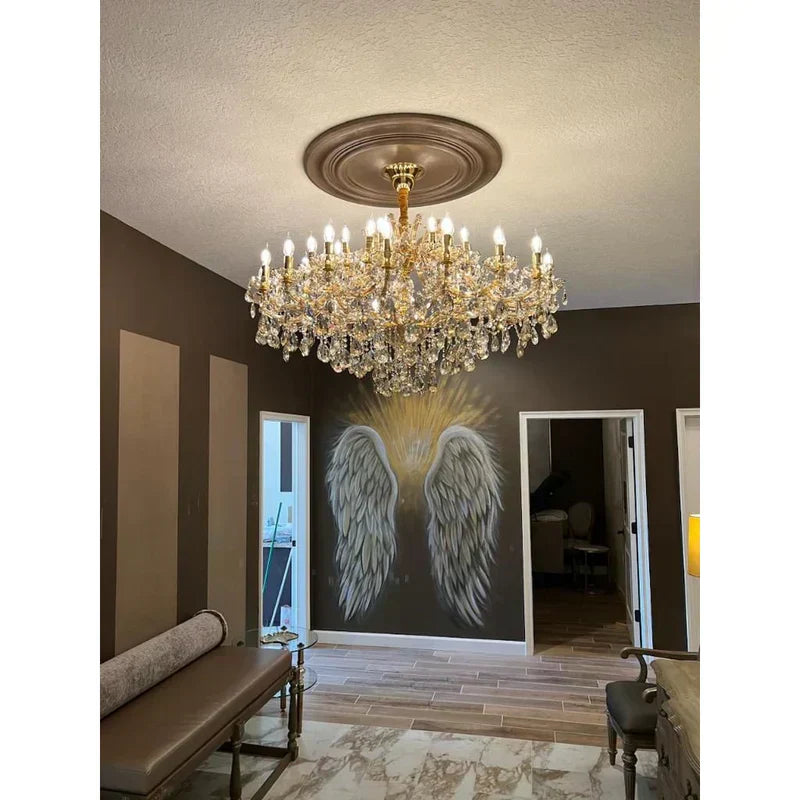 Allumage Extra Wide Classic Crystal Chandelier - Yovalighting