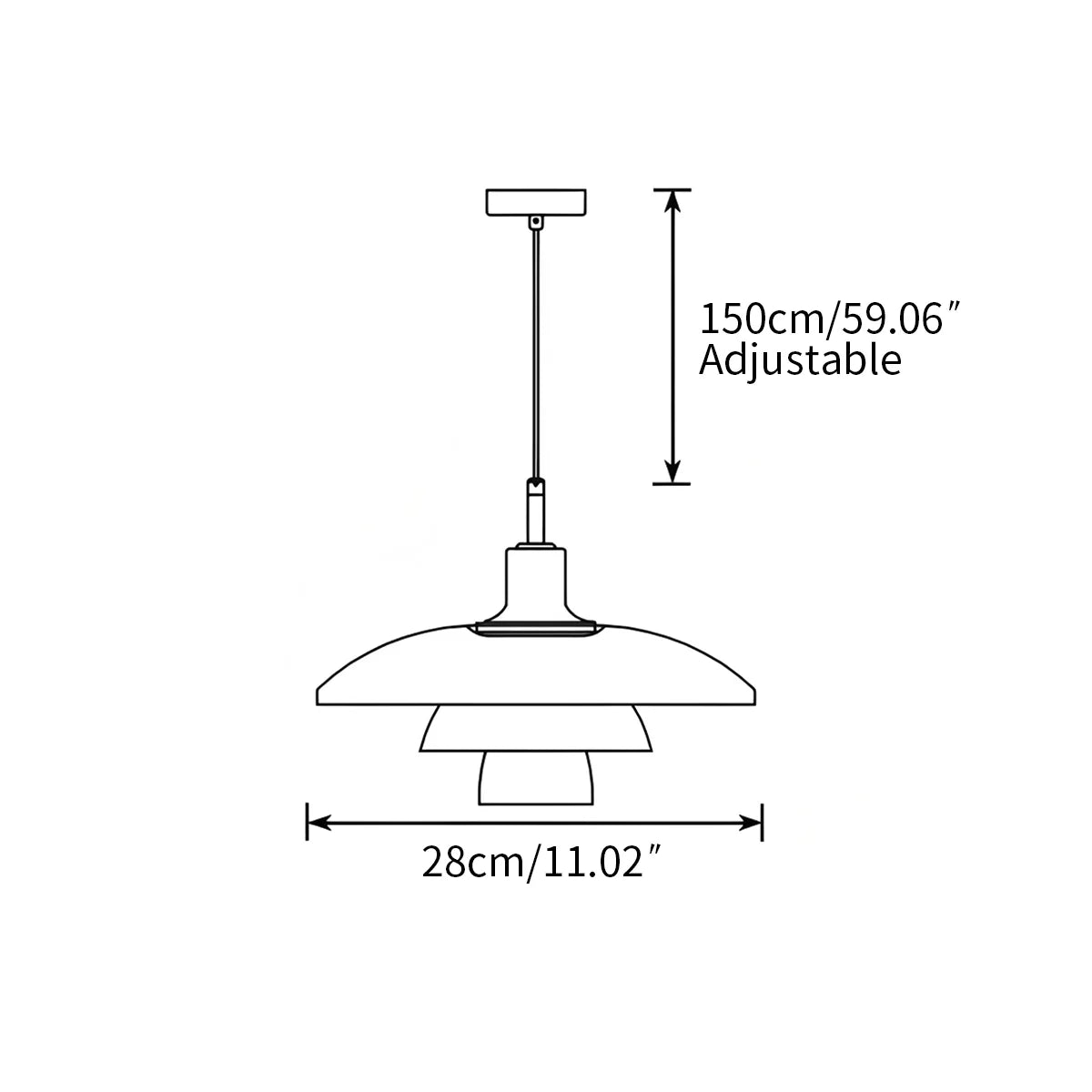 Feyran Danish Designer Glass Pendant Lamp for Kitchen