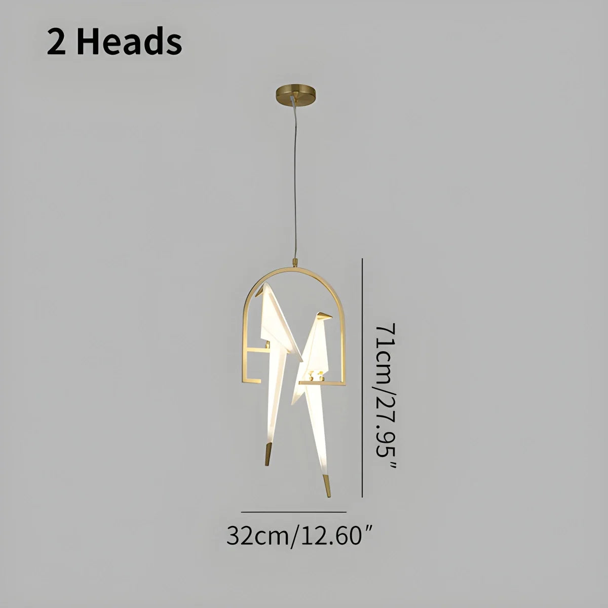 Feyran Paper Crane Bird Chandelier for Dining Room