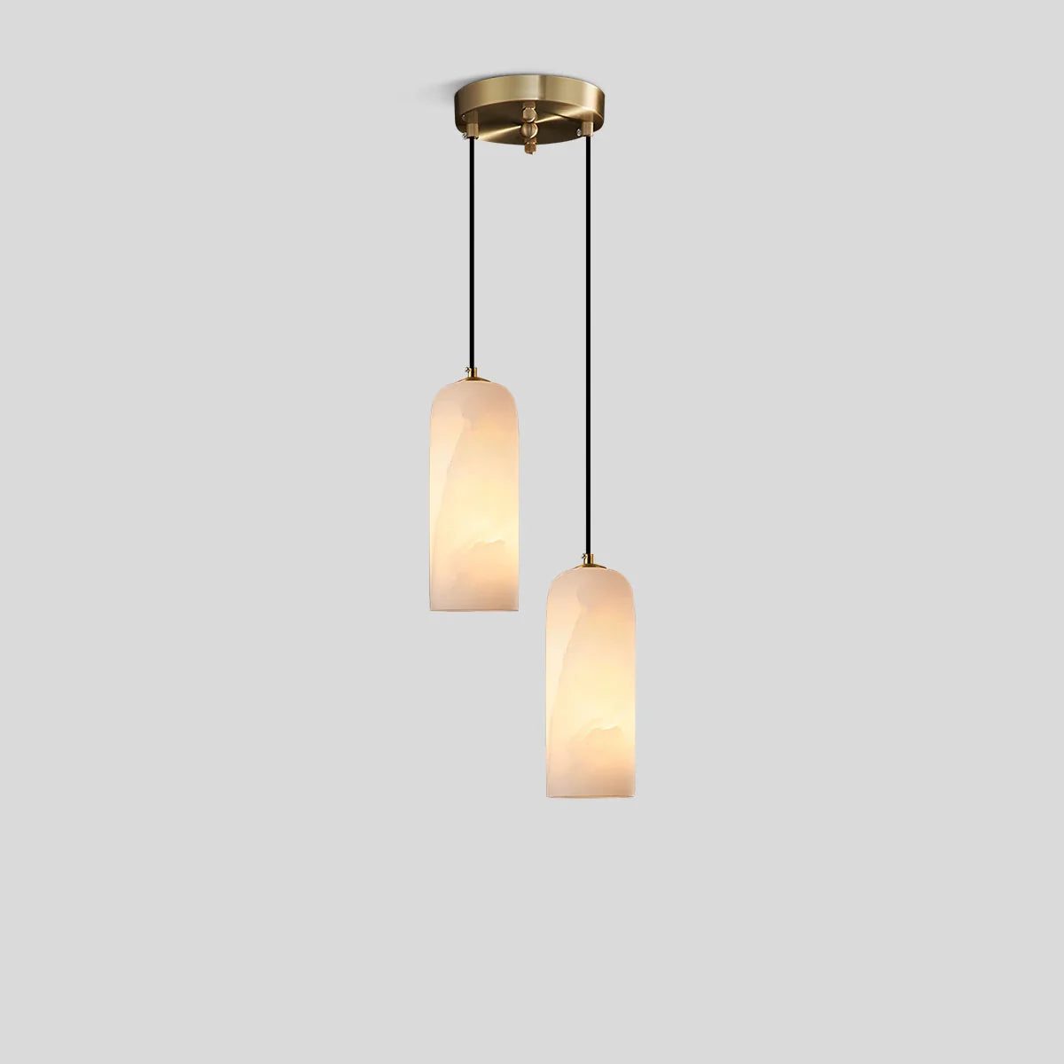 Feyran Modern All Copper Spanish Alabaster Pendant Light
