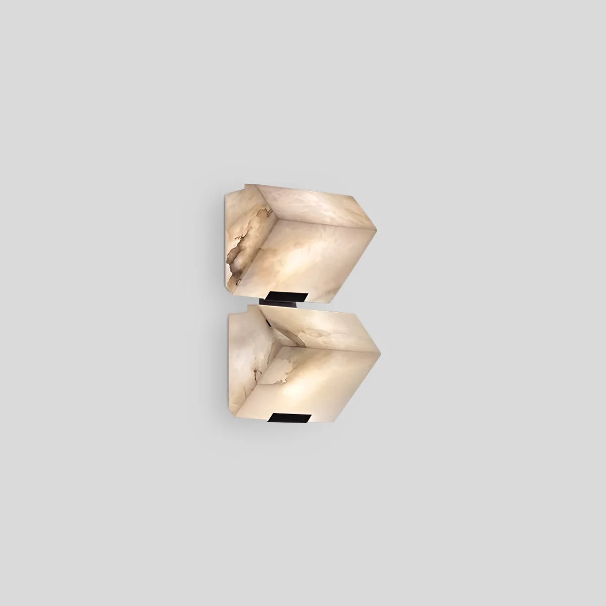 Feyran Triple Sloping Block Spanish Alabaster Wall Sconce