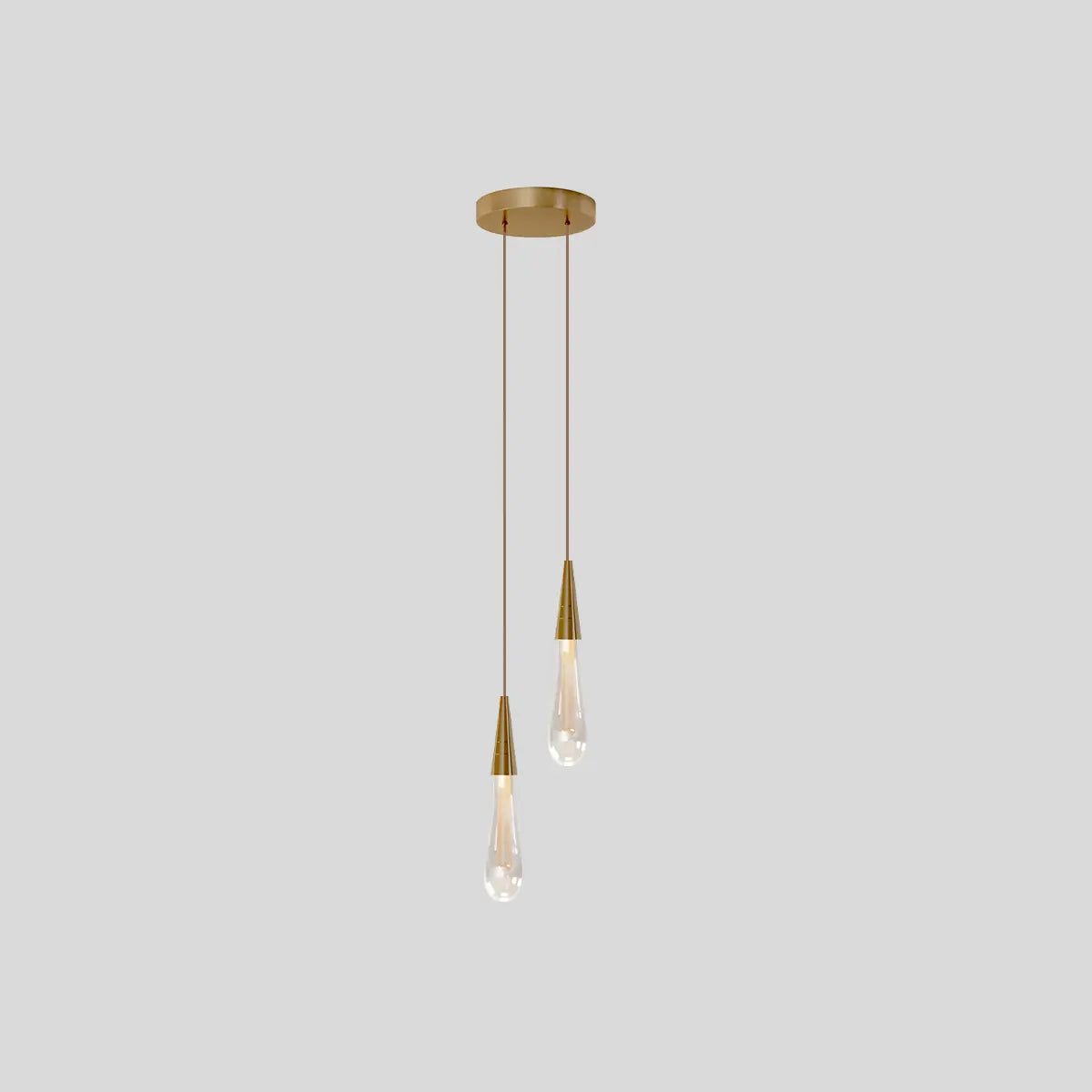 Feyran Drop Crystal Chrome Pendant Light for Bedroom
