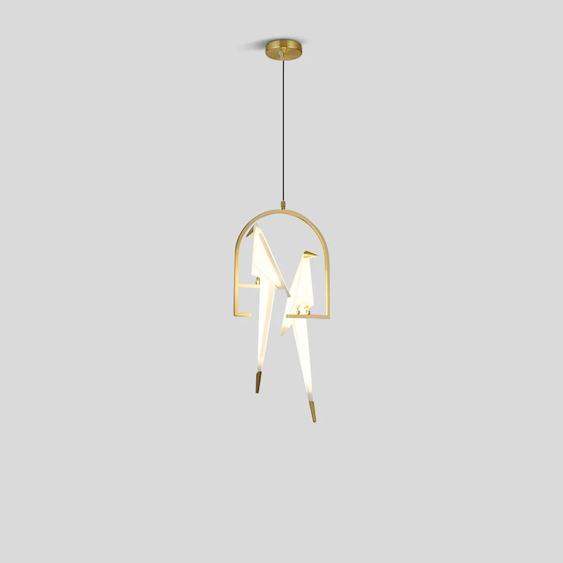 Feyran Paper Crane Bird Chandelier for Dining Room
