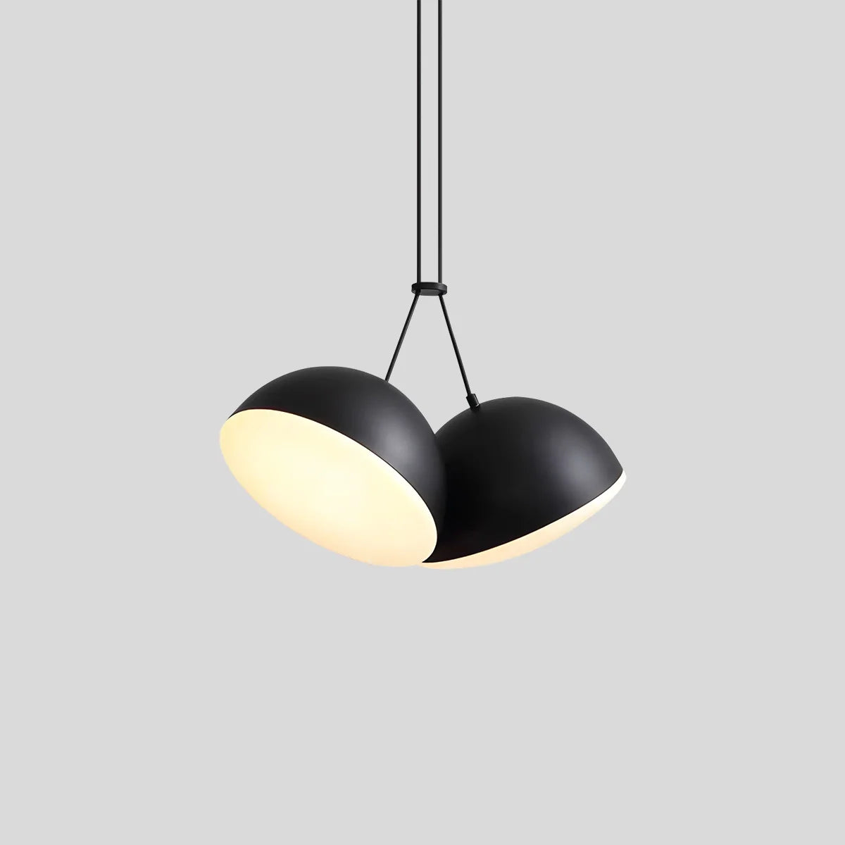 Feyran Nordic Minimalist Black Semi-Circular Pendant Light