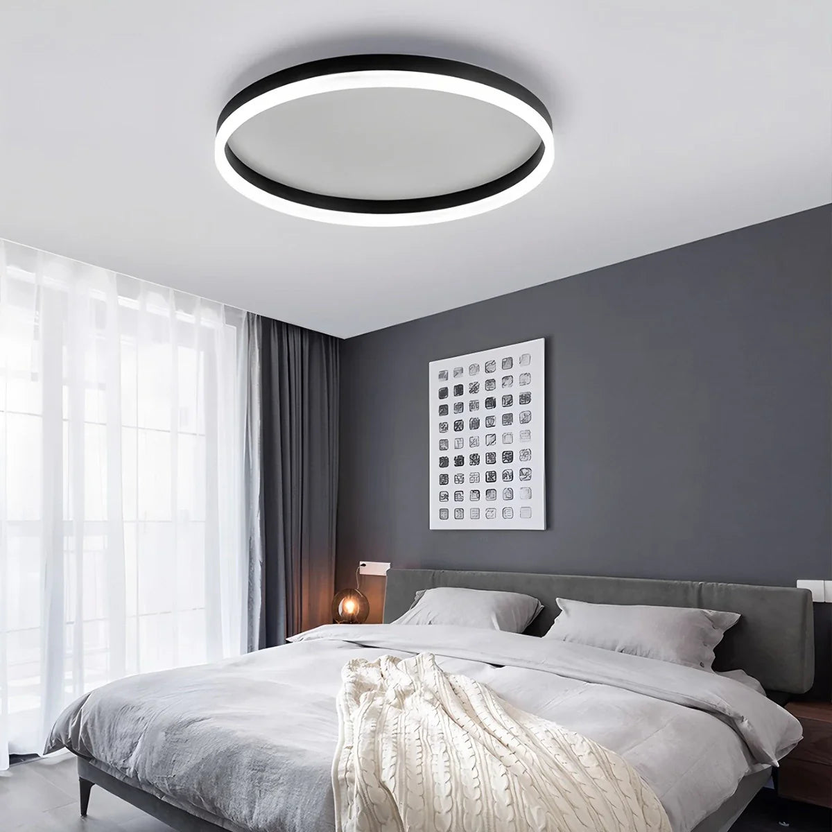 Feyran Nordic Circular LED Ceiling Lamp for Bedroom