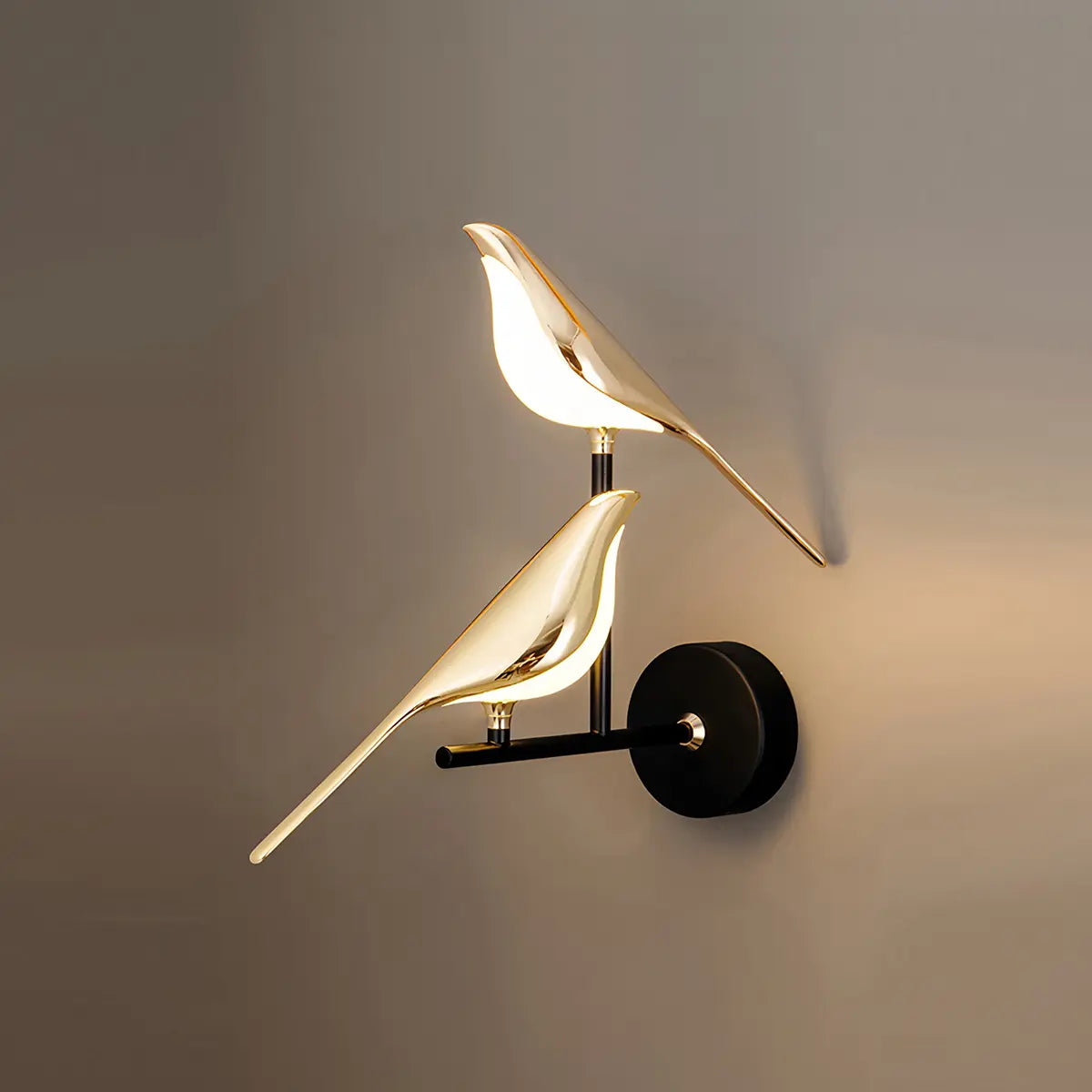 Feyran Gold Birds Wall Sconce for Bedroom
