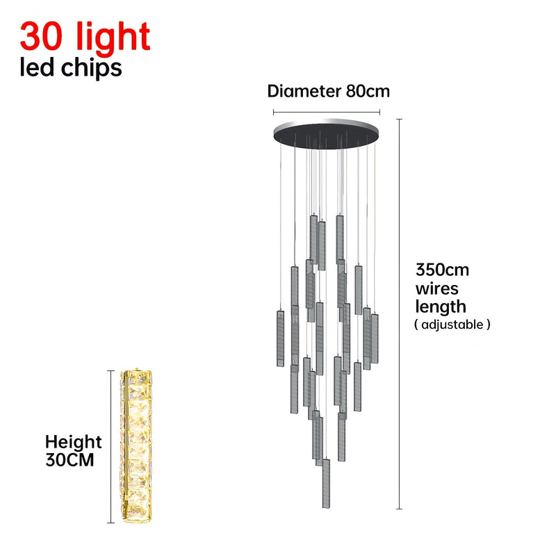 Feyran Nordic Crystal LED Chandelier