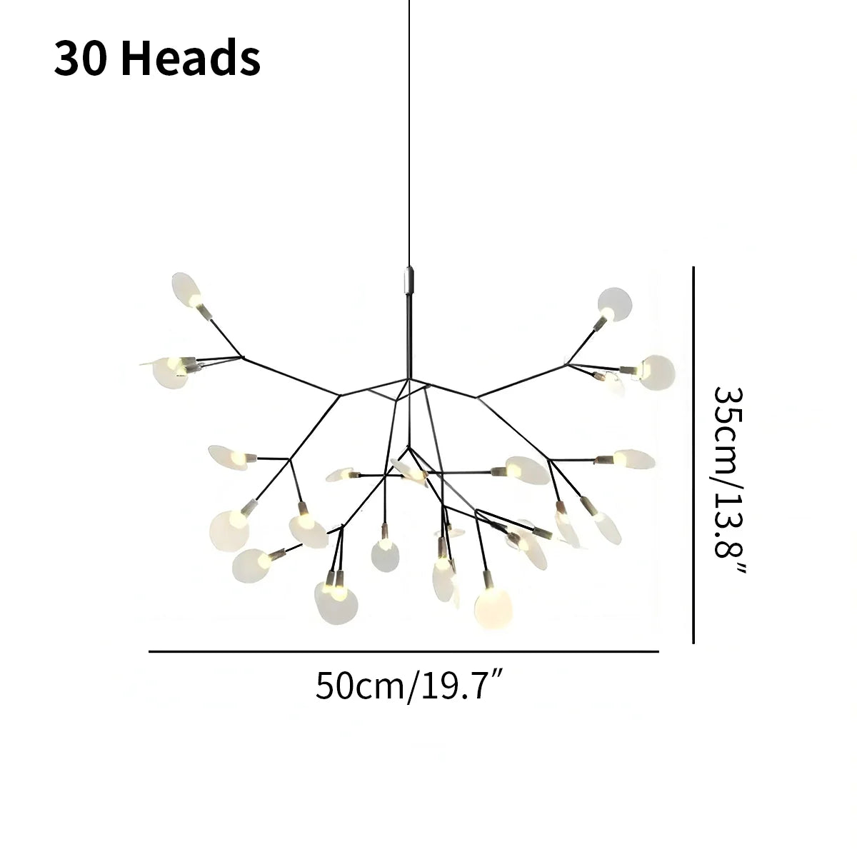 Feyran Black Firefly LED Chandelier