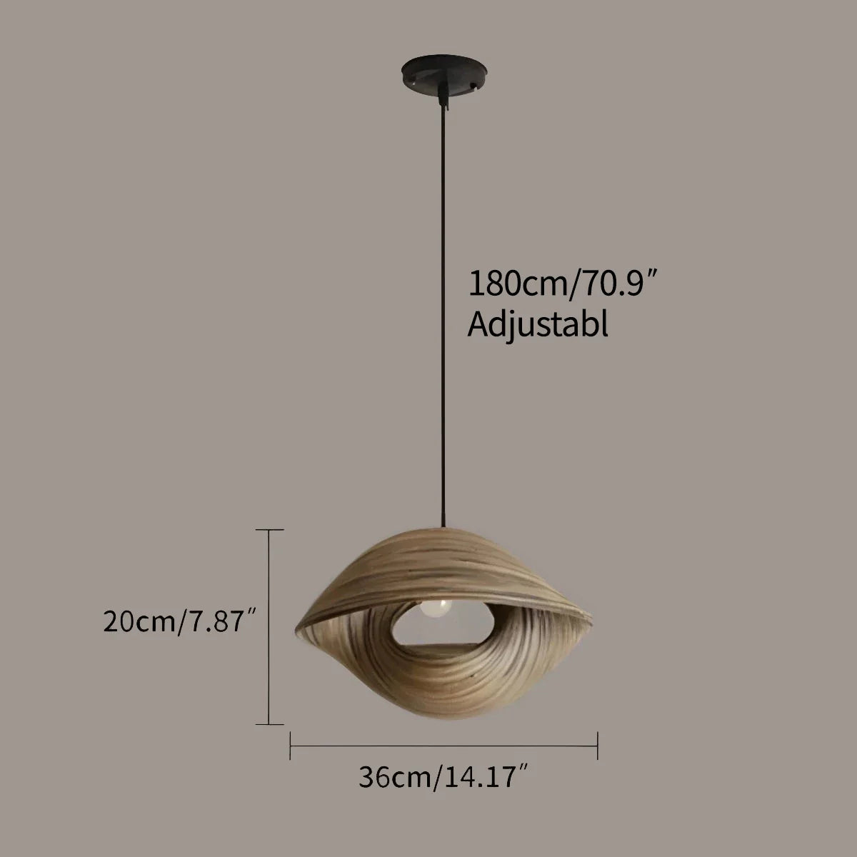 Feyran Creative Art Bamboo Weaving Pendant Light