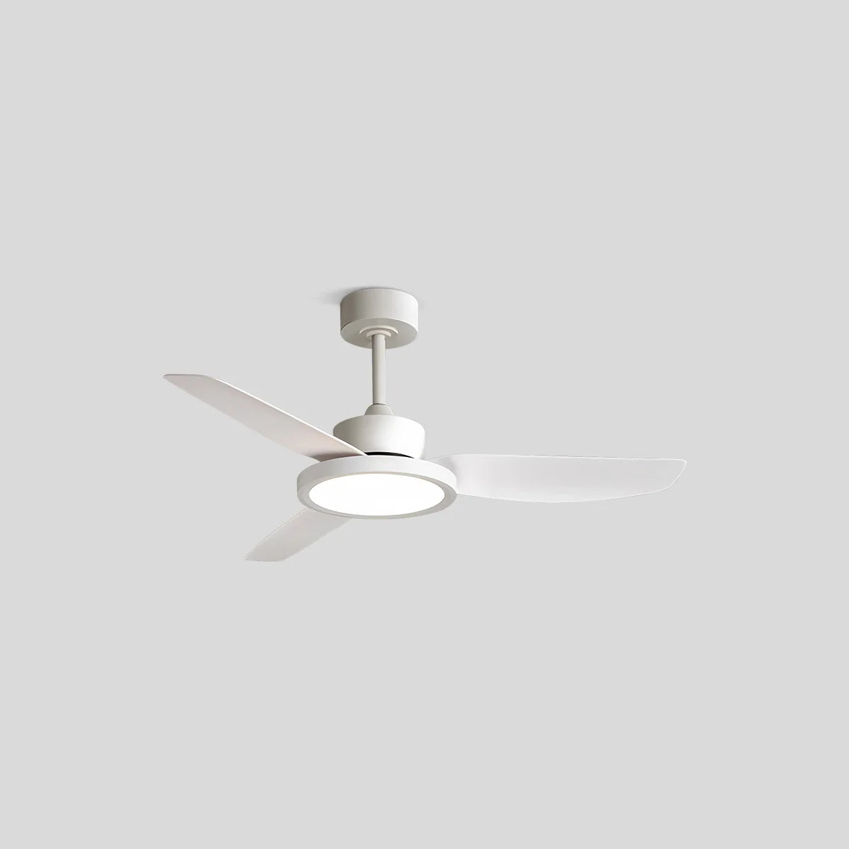 Feyran Modern White Ceiling Fans with Lights and Remote