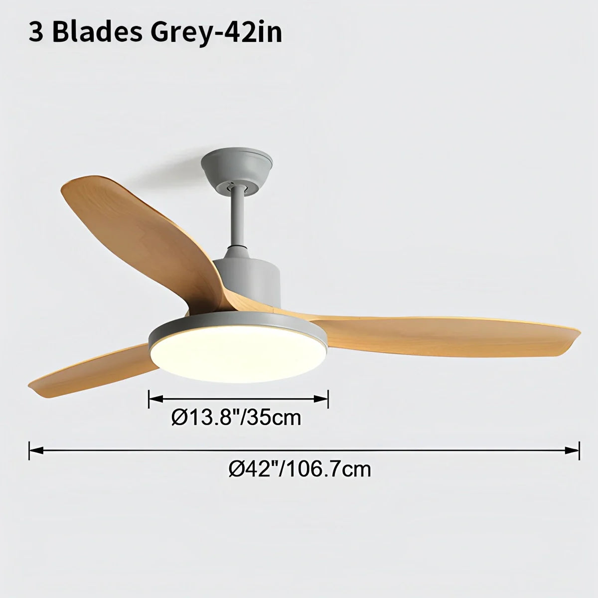 Feyran Scandi Reversible Ceiling Fan with Light