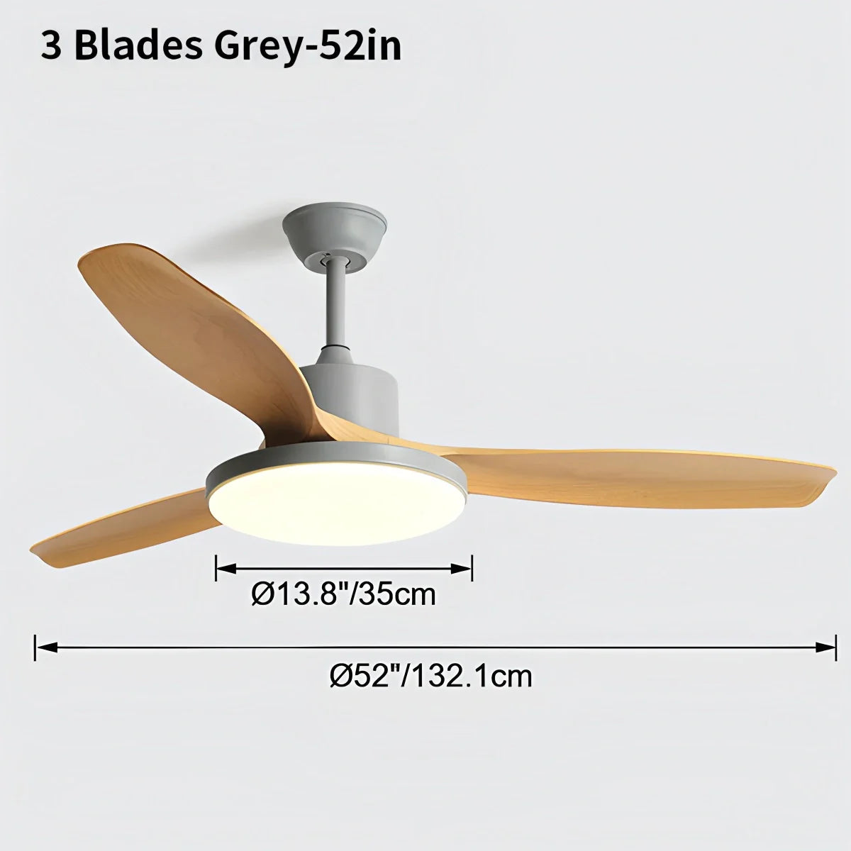 Feyran Scandi Reversible Ceiling Fan with Light