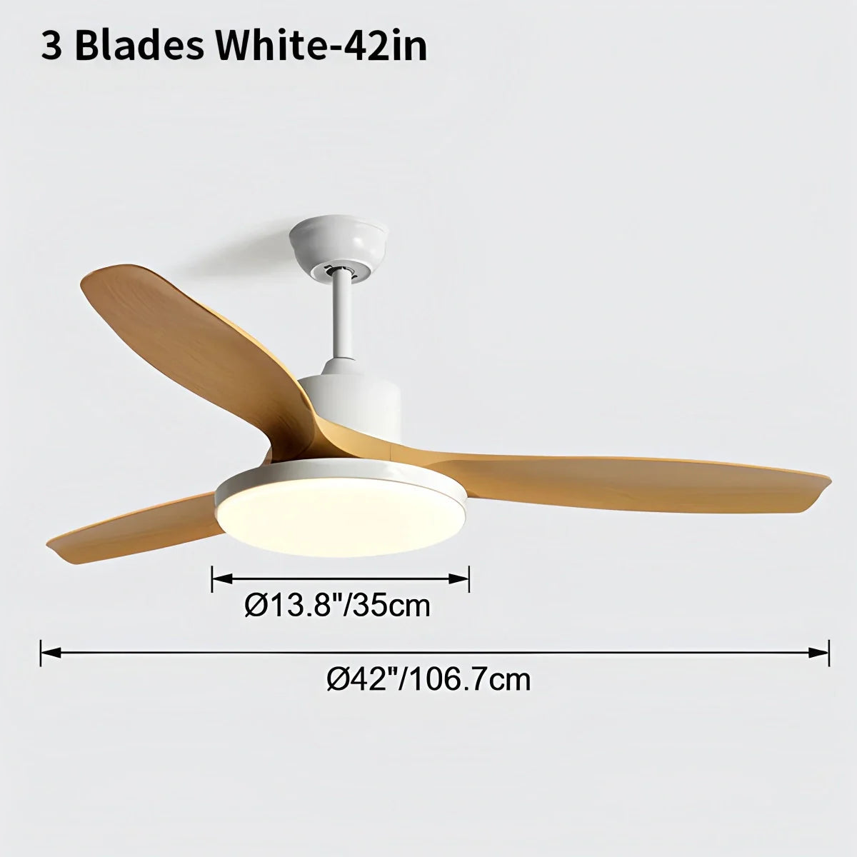 Feyran Scandi Reversible Ceiling Fan with Light