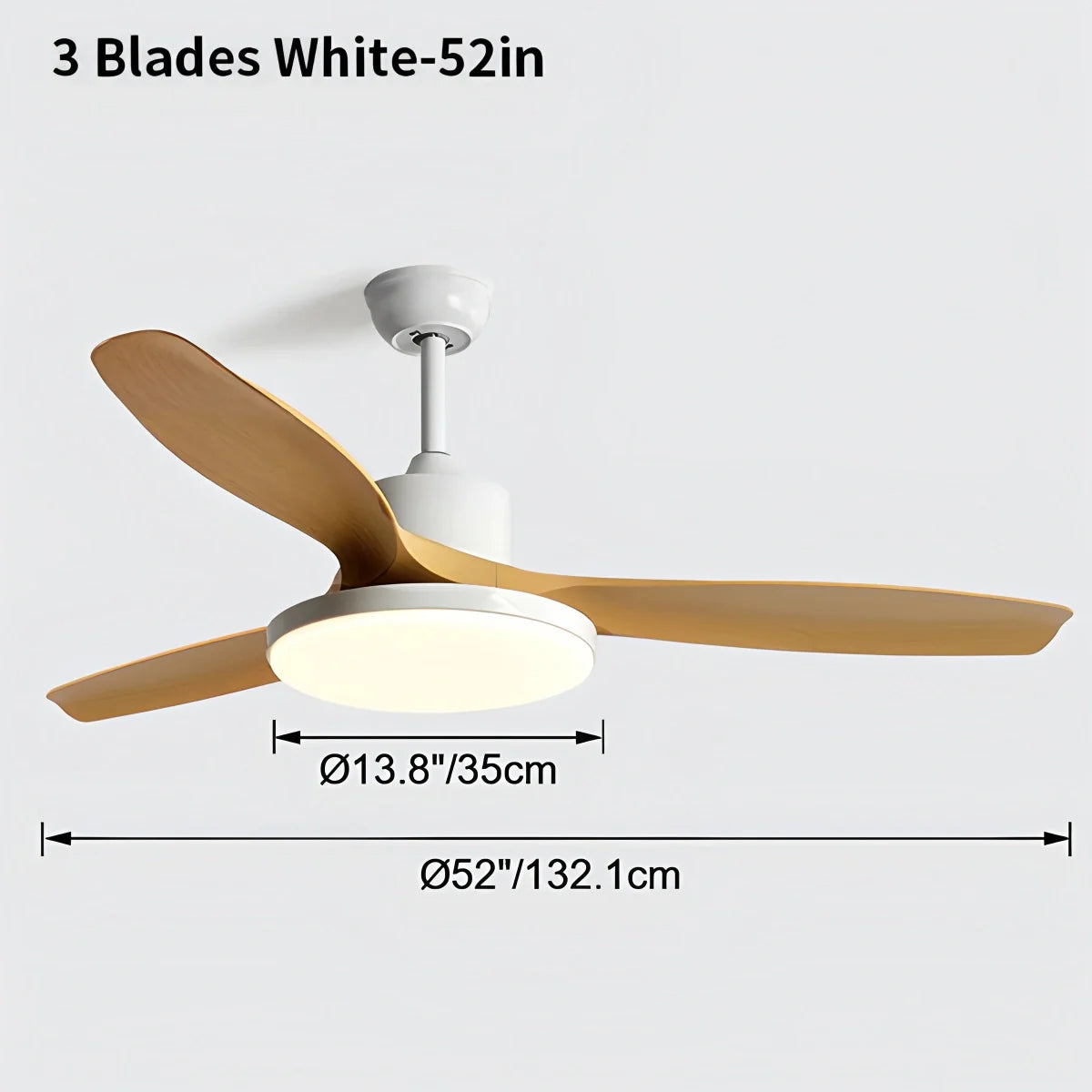 Feyran Scandi Reversible Ceiling Fan with Light