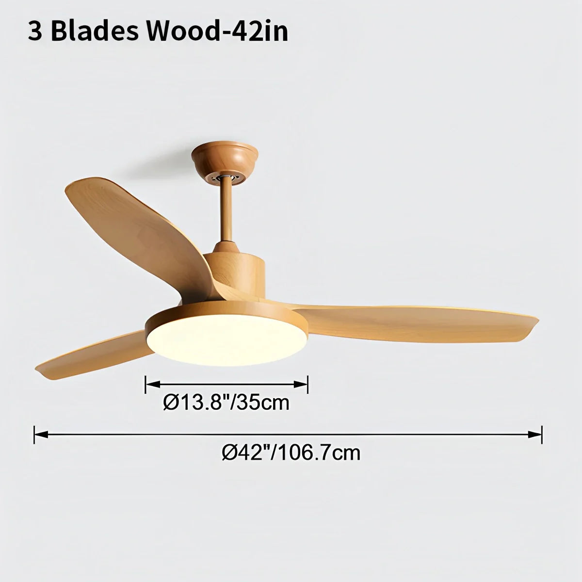 Feyran Scandi Reversible Ceiling Fan with Light
