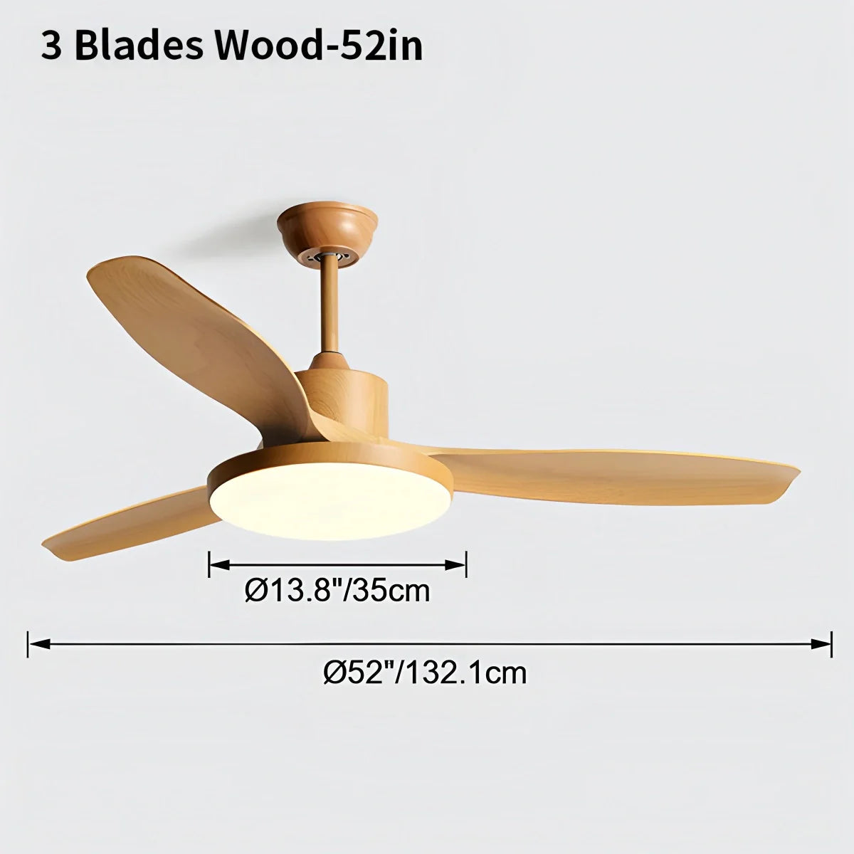 Feyran Scandi Reversible Ceiling Fan with Light