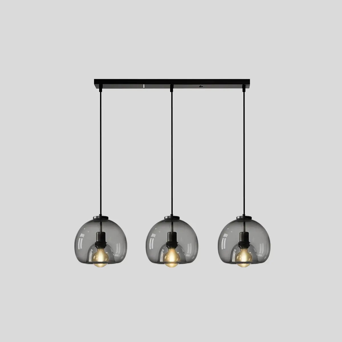 Feyran Smoky Grey Glass Pendant Light