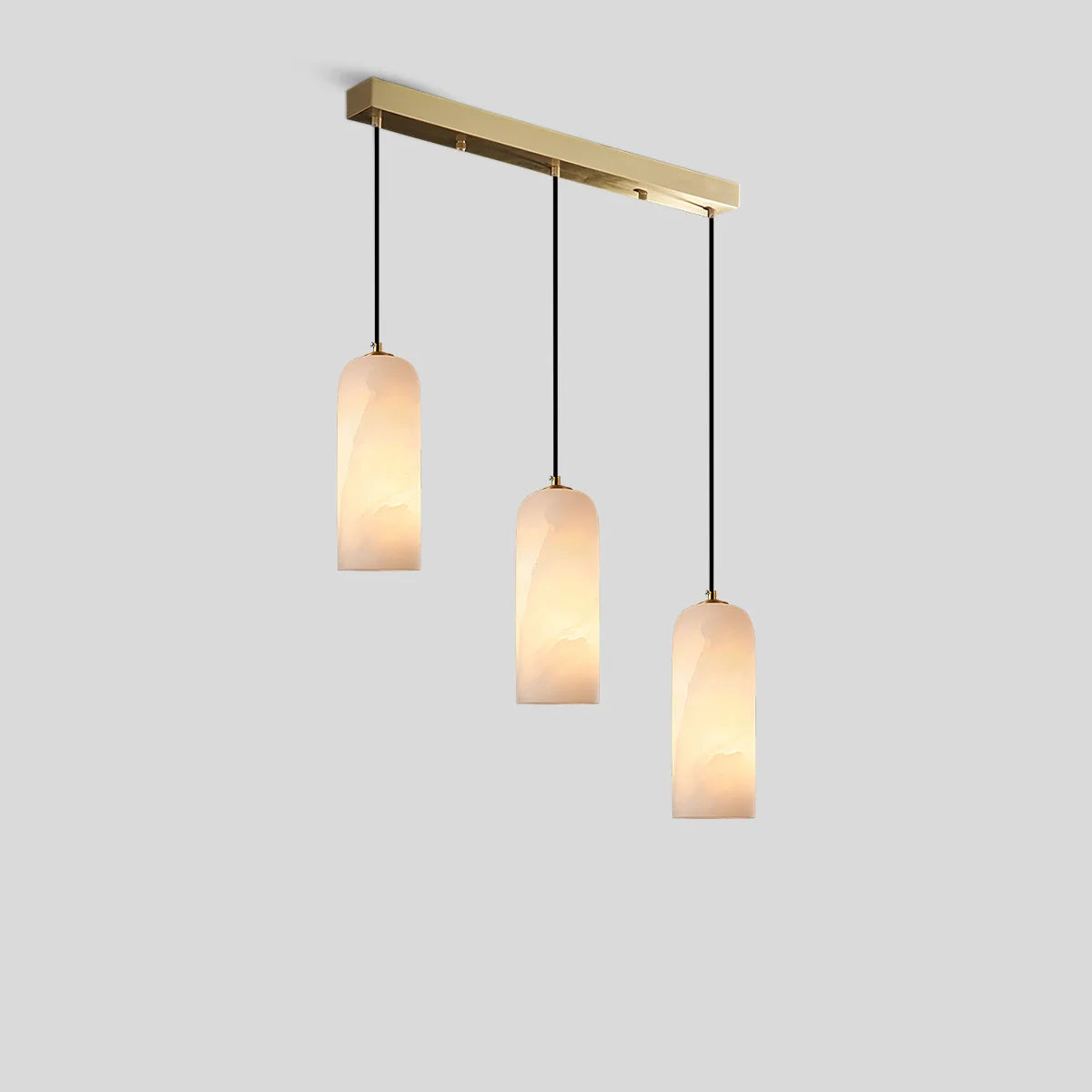 Feyran Modern All Copper Spanish Alabaster Pendant Light