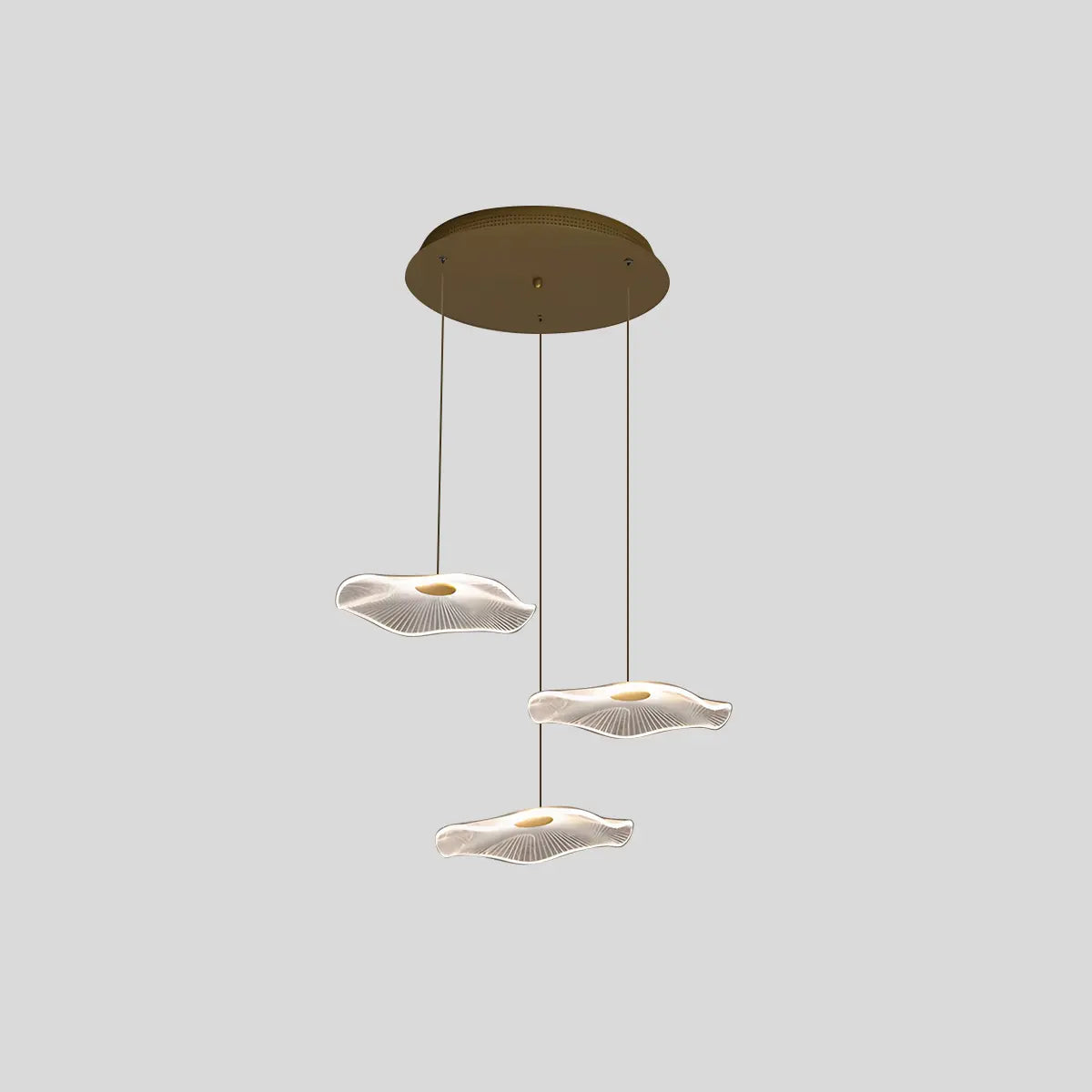 Feyran Rotasu Lotus Leaf Staircase Chandelier