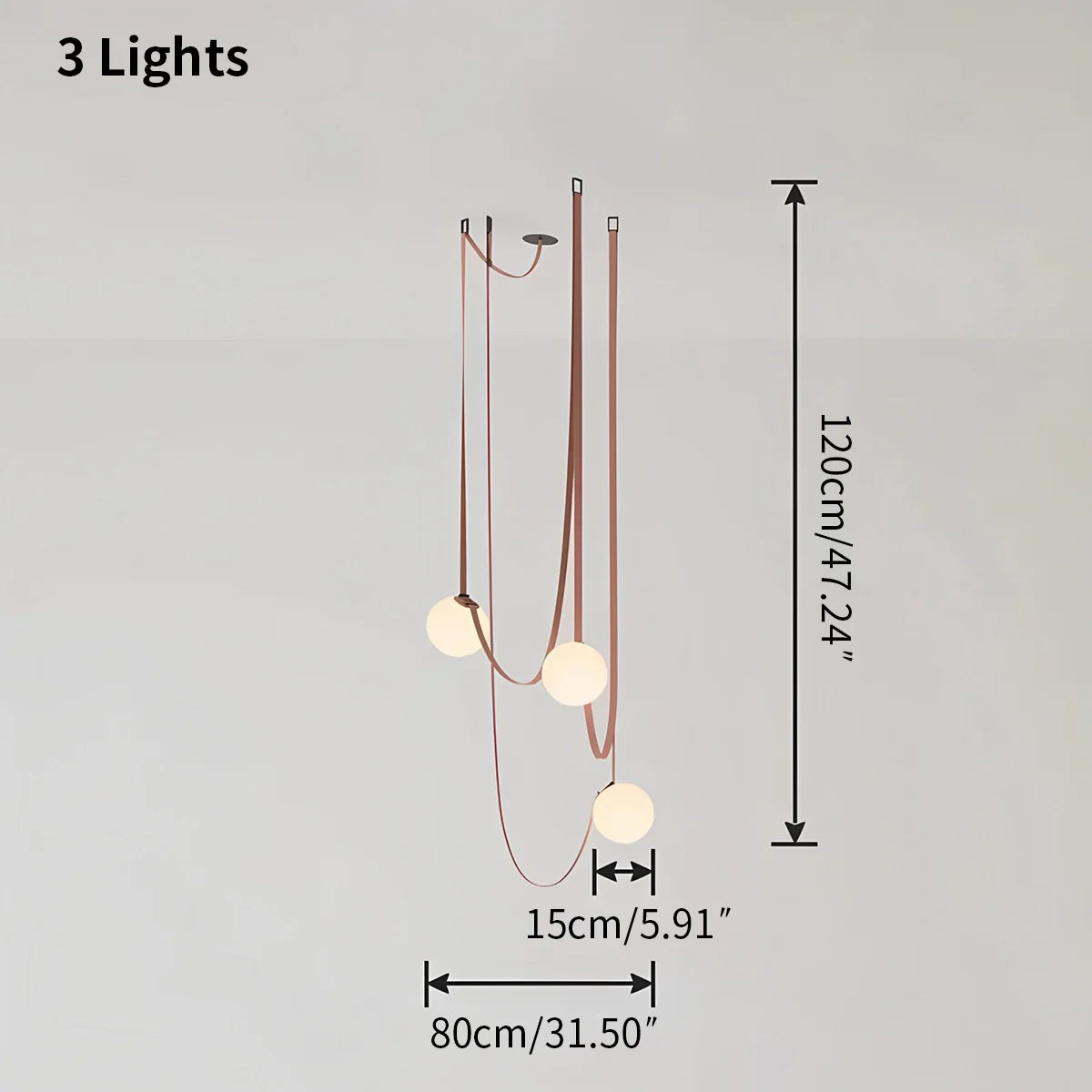 Feyran Modern Leather Strap Globe Pendant Light