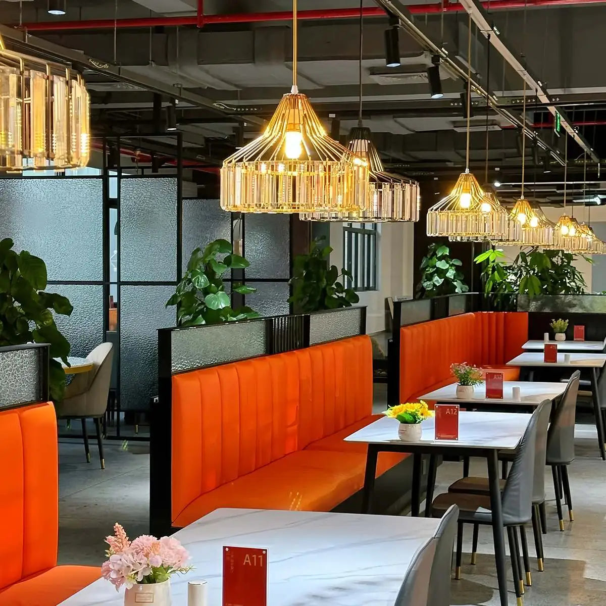 Feyran Modern Iron Art Glass Pendant Lamp for Kitchen