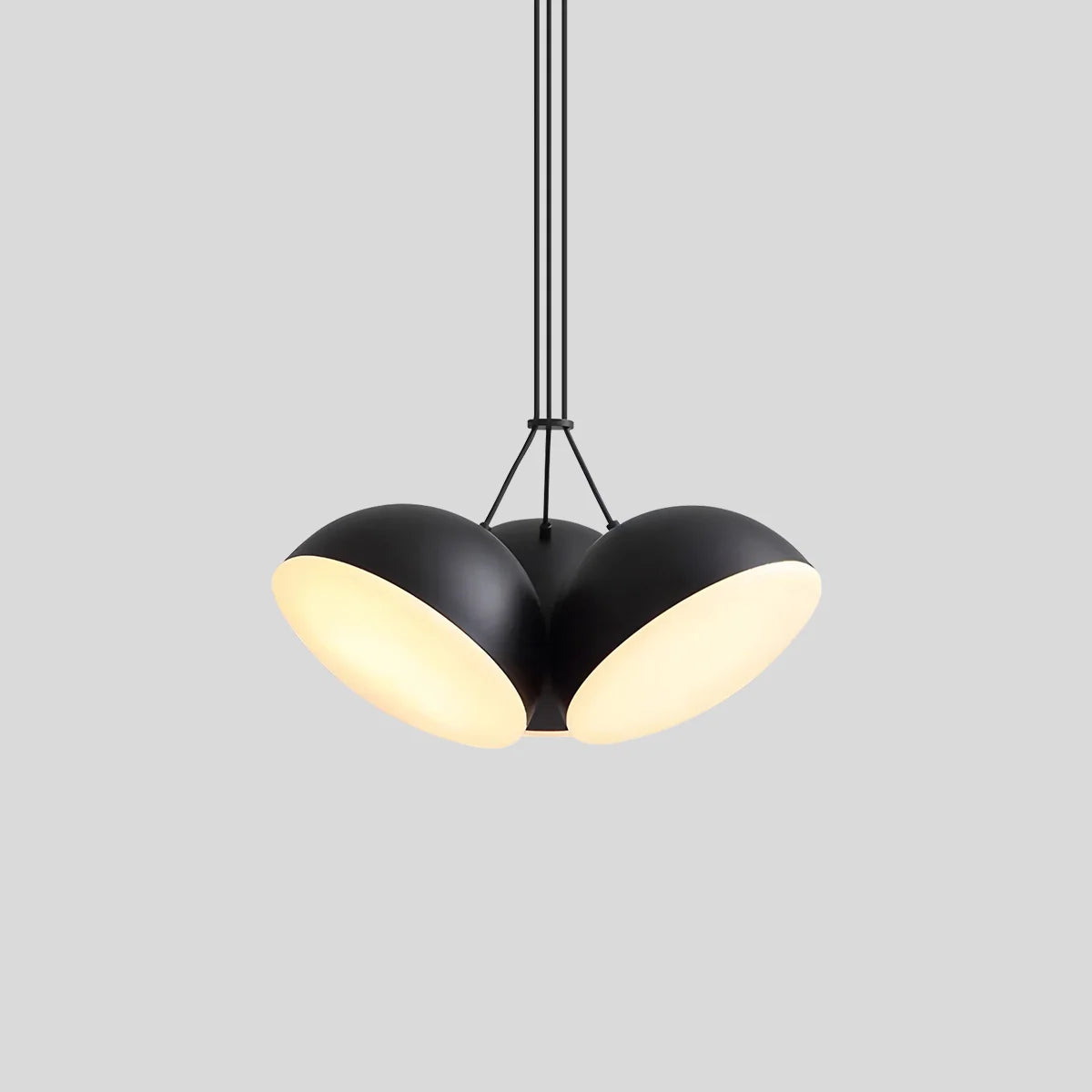 Feyran Nordic Minimalist Black Semi-Circular Pendant Light