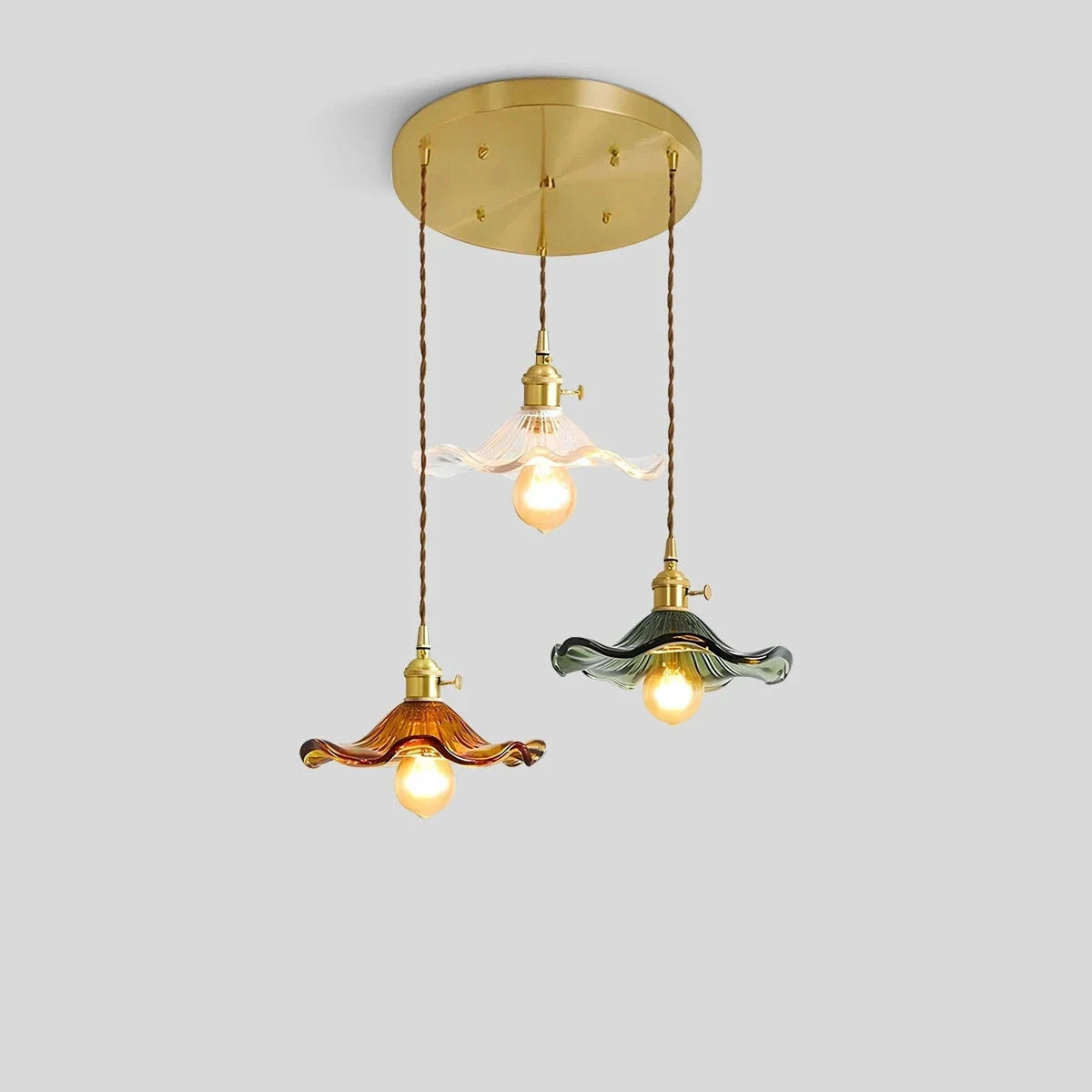 Feyran Nordic Japanese Glass Chandelier for Living Room
