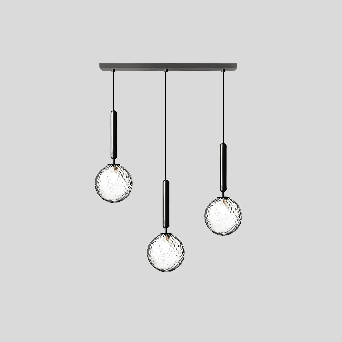Feyran Temen Globe Glass Pendant Light for Kitchen Island
