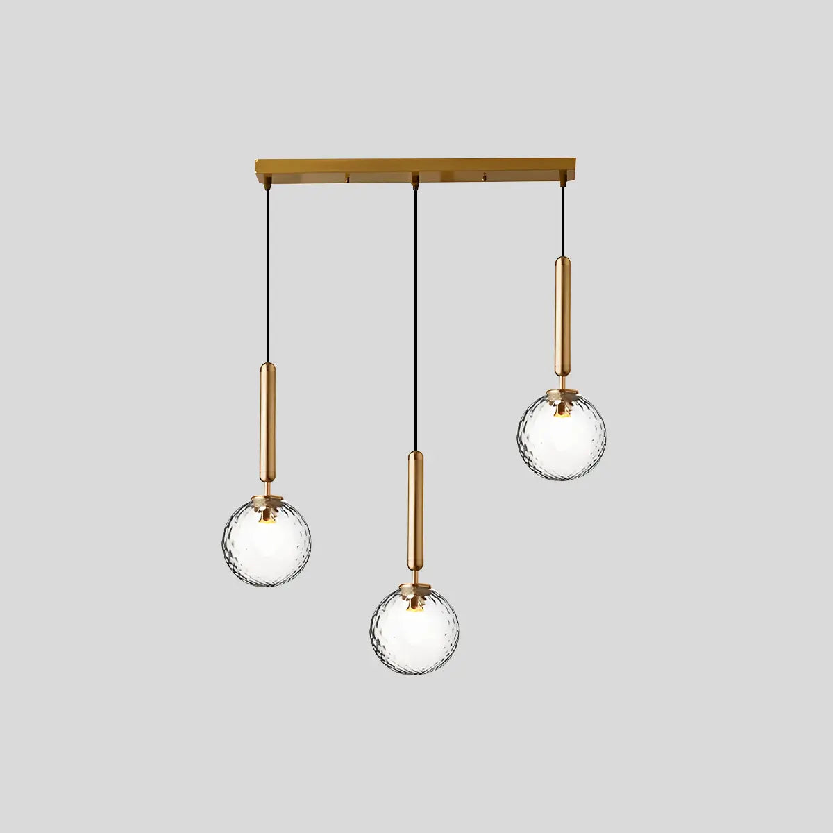 Feyran Temen Globe Glass Pendant Light for Kitchen Island