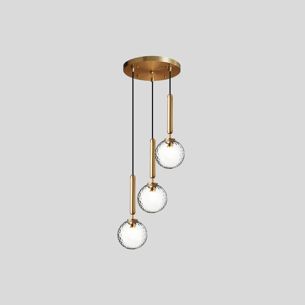 Feyran Temen Globe Glass Pendant Light for Kitchen Island