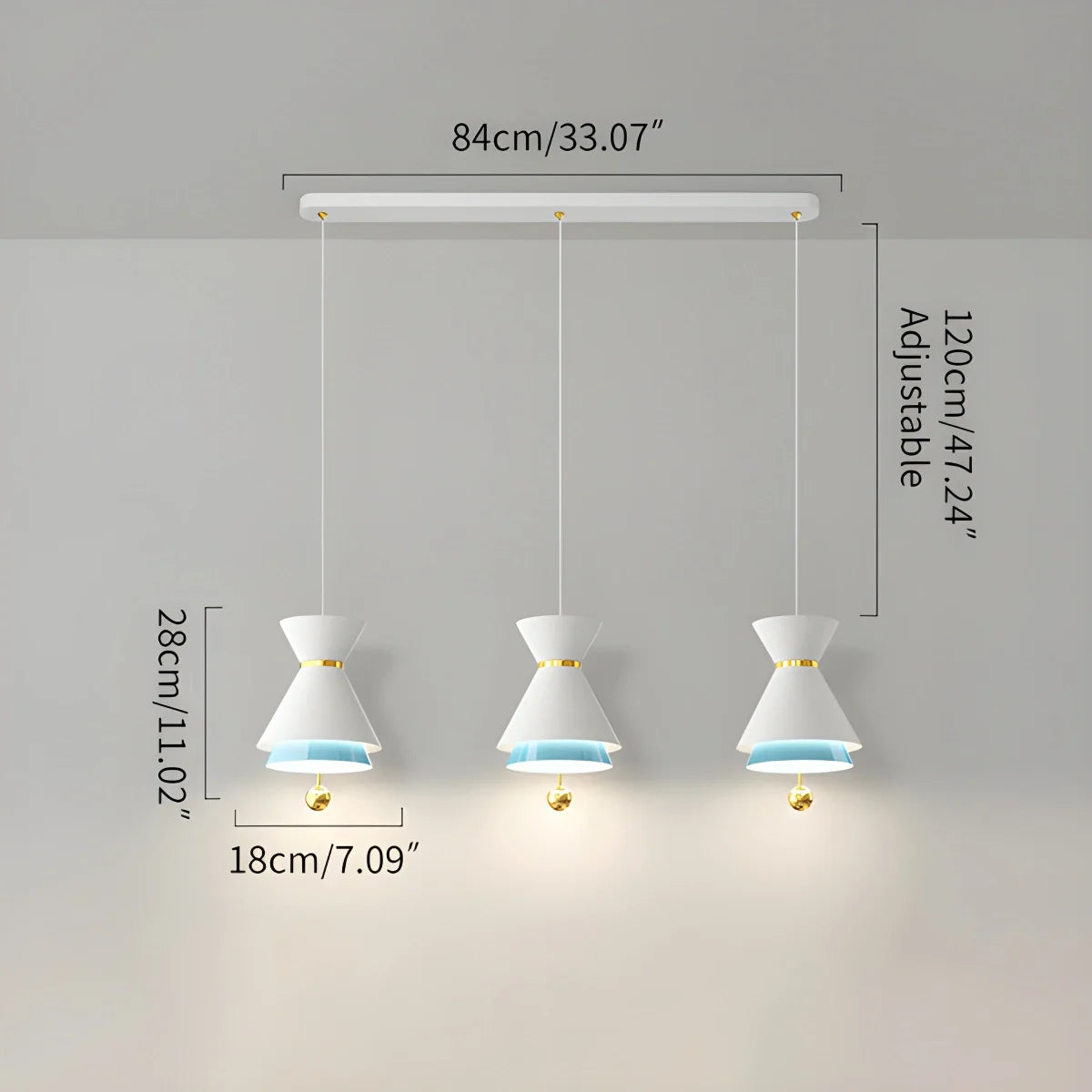 Feyran Modern Minimalist White LED Pendant & Wall Light