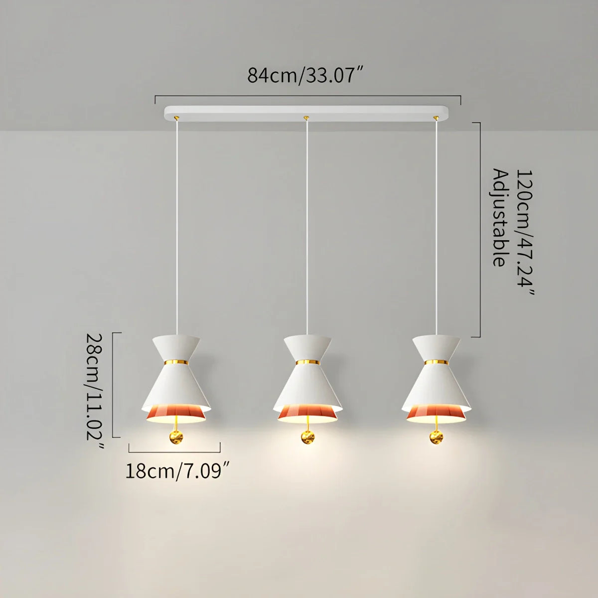 Feyran Modern Minimalist White LED Pendant & Wall Light
