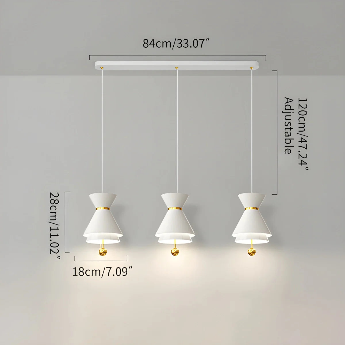 Feyran Modern Minimalist White LED Pendant & Wall Light