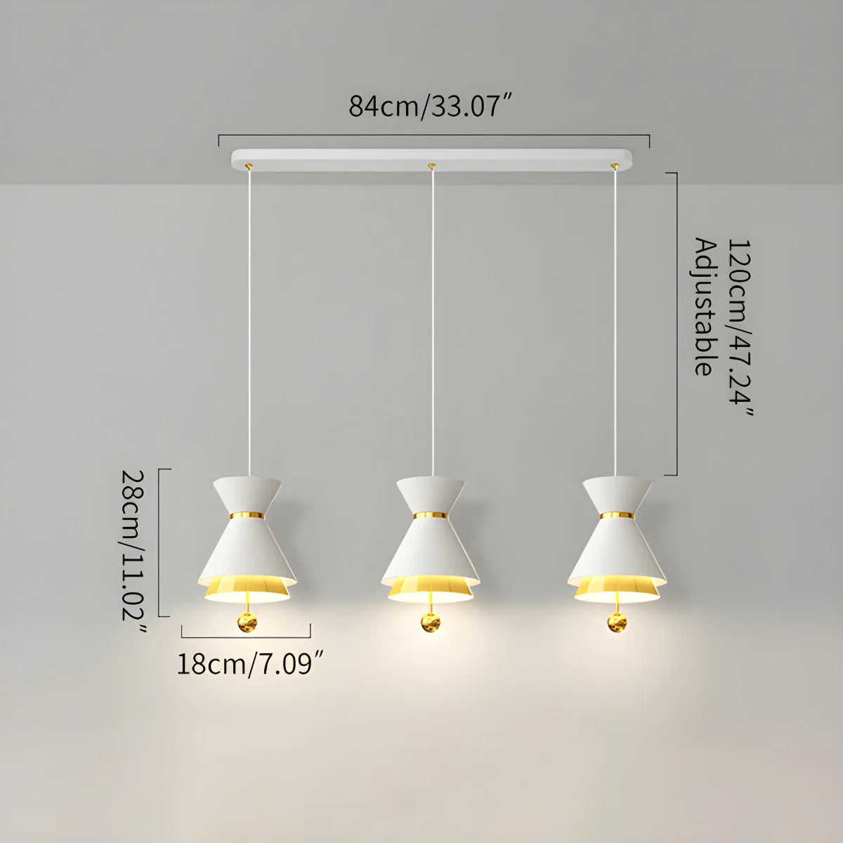 Feyran Modern Minimalist White LED Pendant & Wall Light